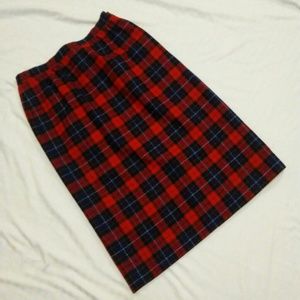 Size 10 Manson tartan Pendleton wool skirt